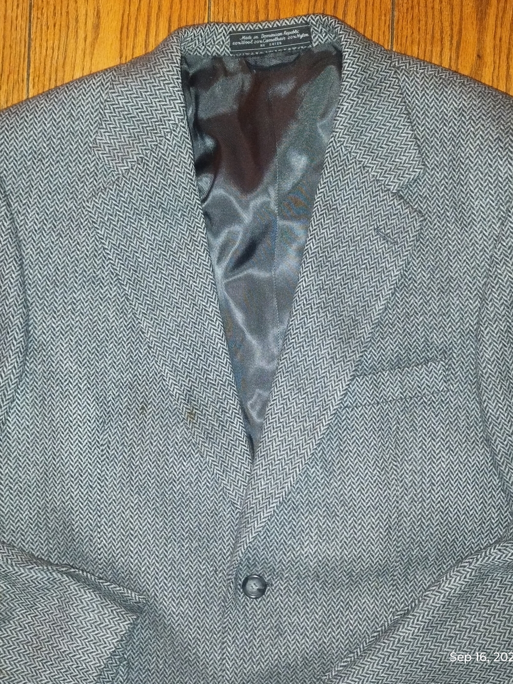 Bert Pulitzer Size 40S Camel Hair Herringbone Men’s Blazer